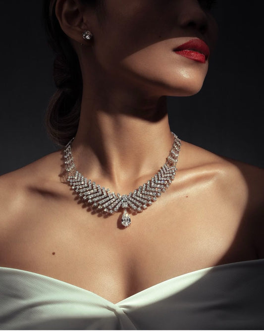 Beauty Jewelry Set - Necklace, Earrings, Ring