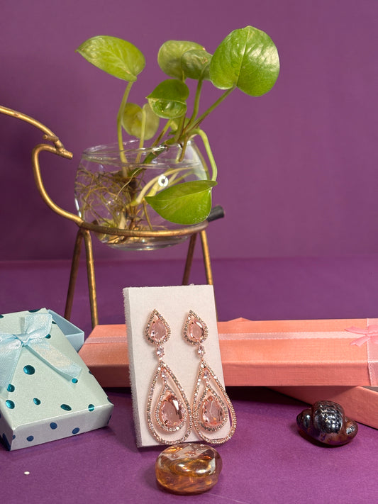 Shining Diva Fashion Beaded Contemporary Hoop Earrings