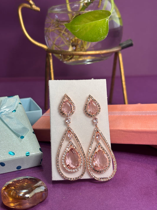 Shining Diva Fashion Beaded Contemporary Hoop Earrings
