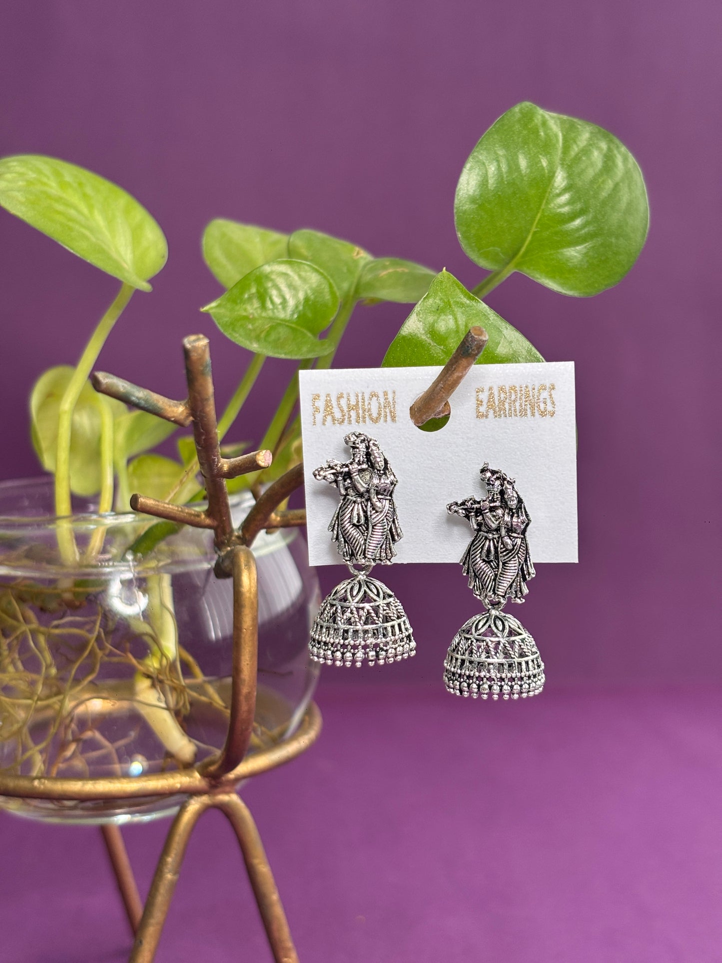 New Arrival "Radha krishna" Earrings VIVASTRI Traditional Wear Long Earring Design
