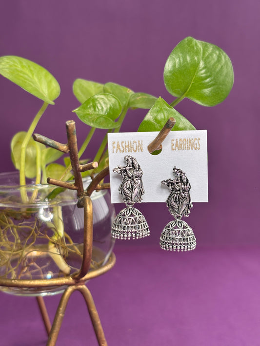 New Arrival "Radha krishna" Earrings VIVASTRI Traditional Wear Long Earring Design